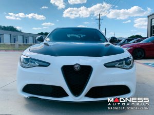Alfa Romeo Giulia Hood - Carbon Fiber - QV Style Alfa Romeo Giulia Hood - Carbon Fiber - QV Style